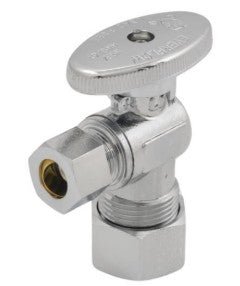 81358Pr - Nl 5/8 X 3/8 Comp 1/4 Turn Stop Everflow - APEX Supply Co.