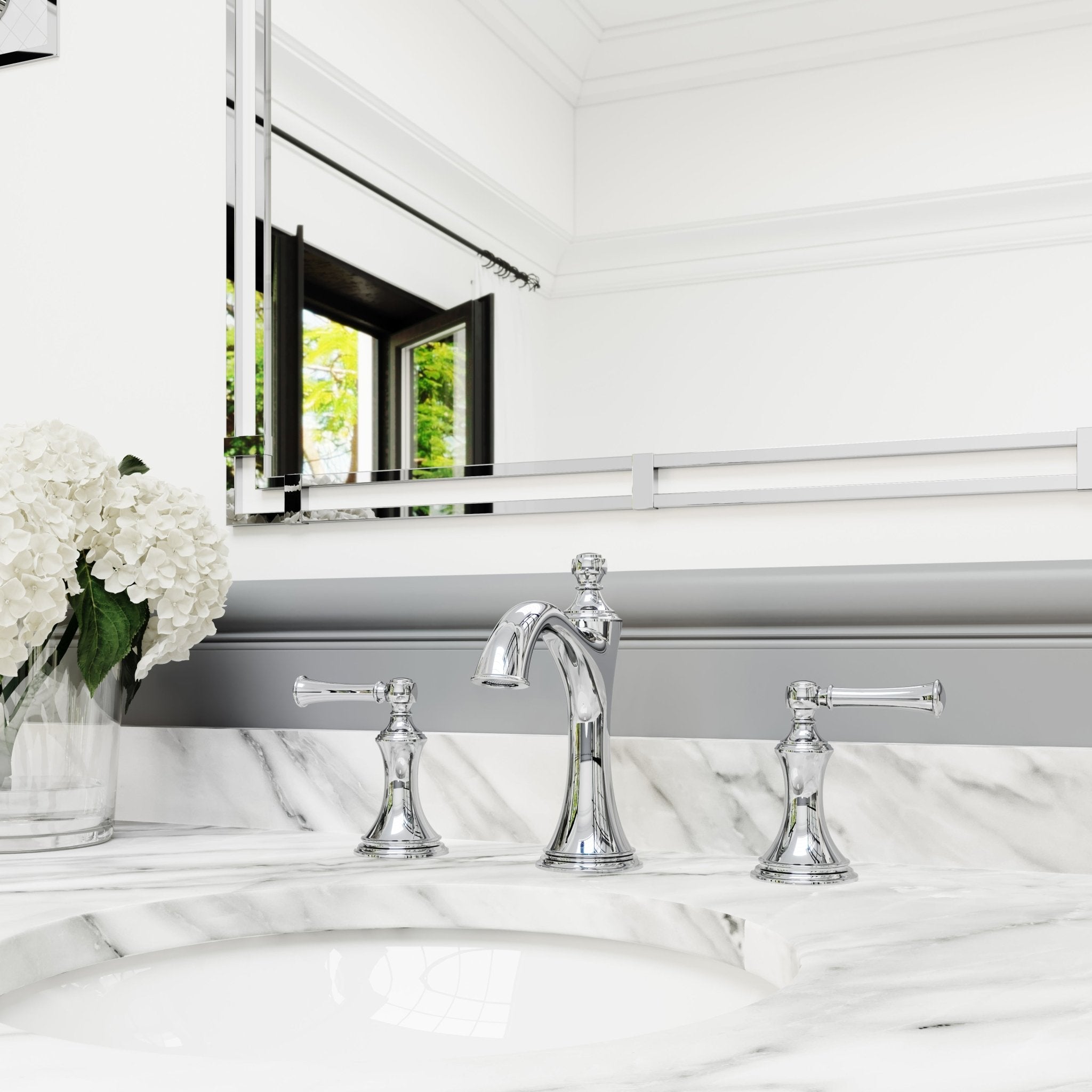 Pfister Tisbury Widespread Bathroom Faucet with Pop - Up Drain Assembly - APEX Supply Co.
