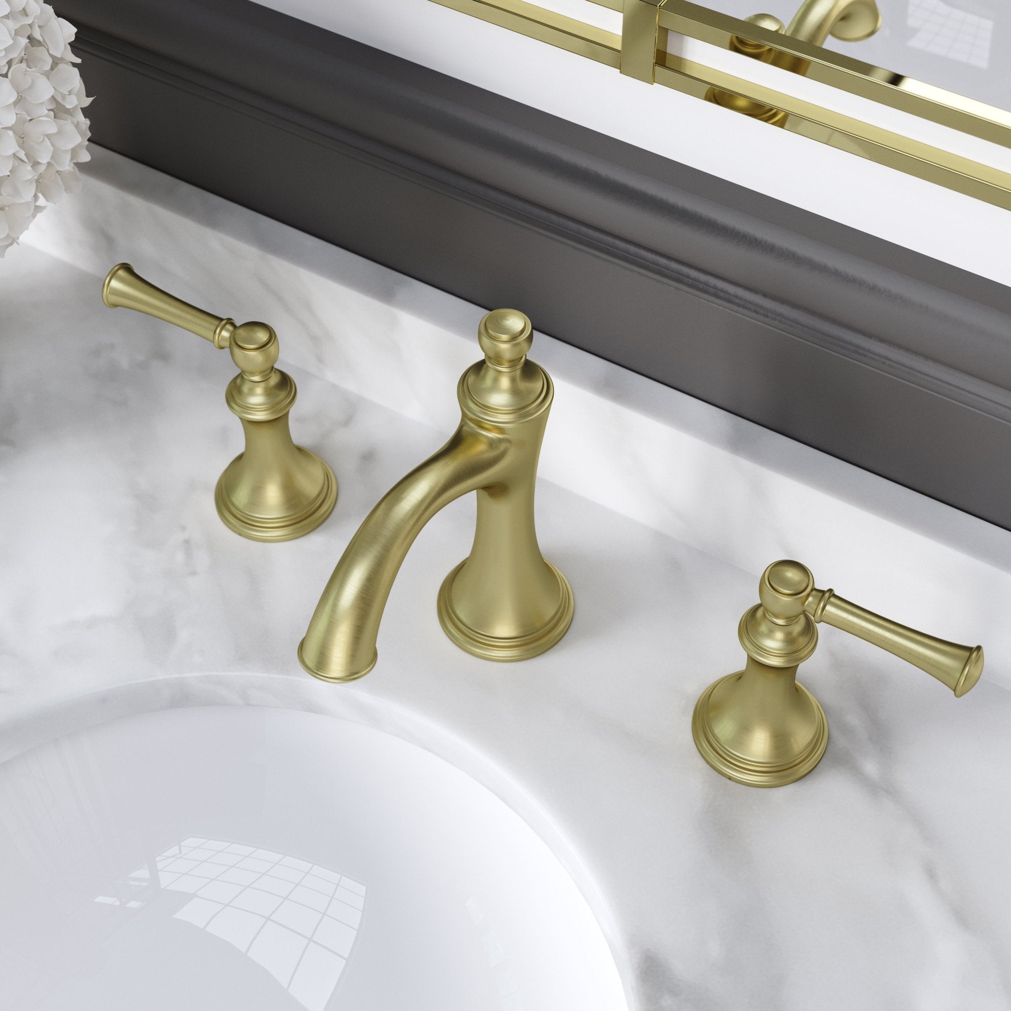 Pfister Tisbury Widespread Bathroom Faucet with Pop - Up Drain Assembly - APEX Supply Co.