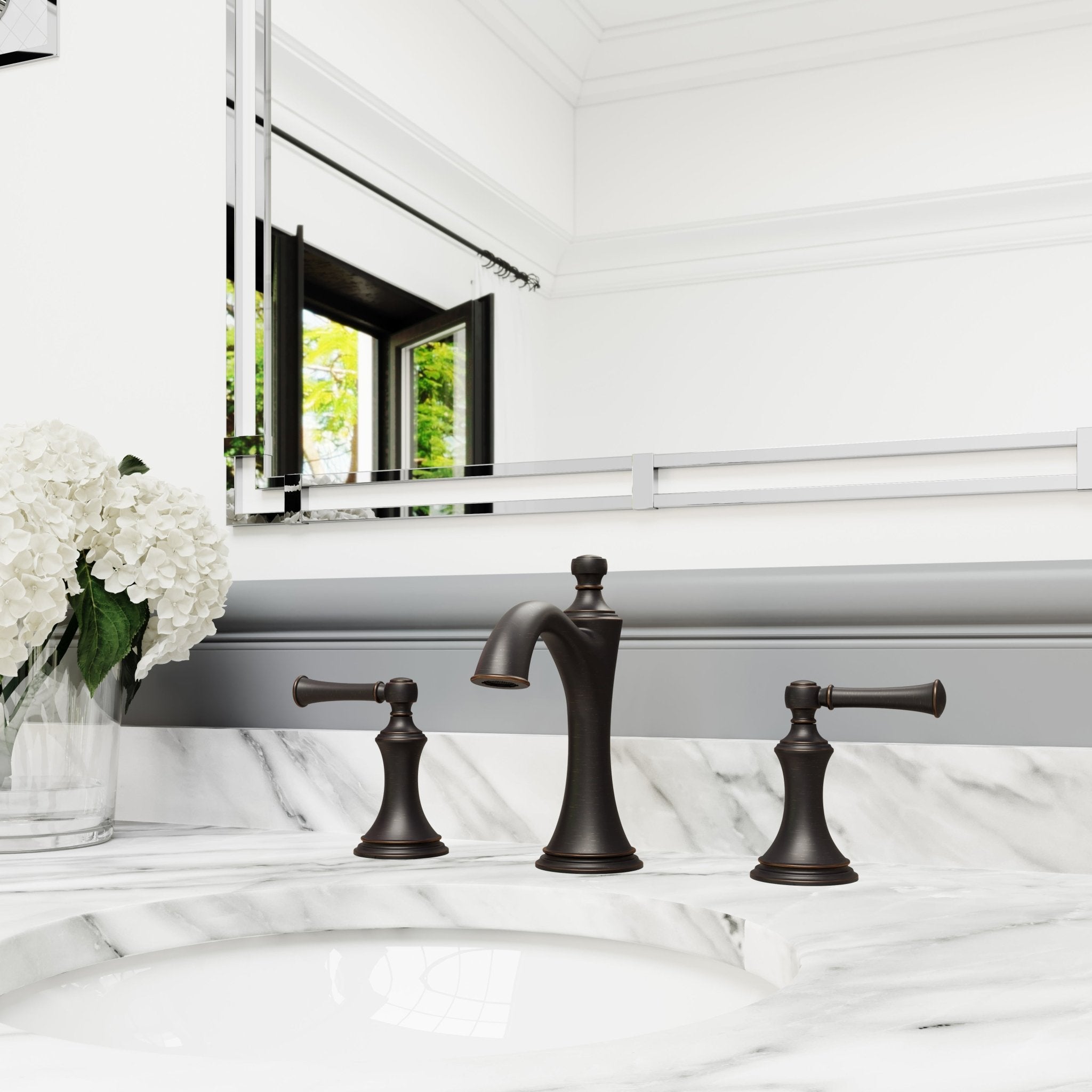 Pfister Tisbury Widespread Bathroom Faucet with Pop - Up Drain Assembly - APEX Supply Co.