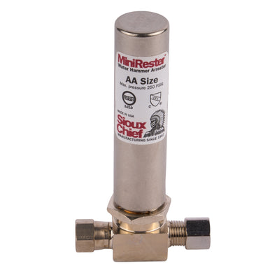 Female Compression Tee Mini-Rester Water Hammer Arrestor 1/4" x 1/4"