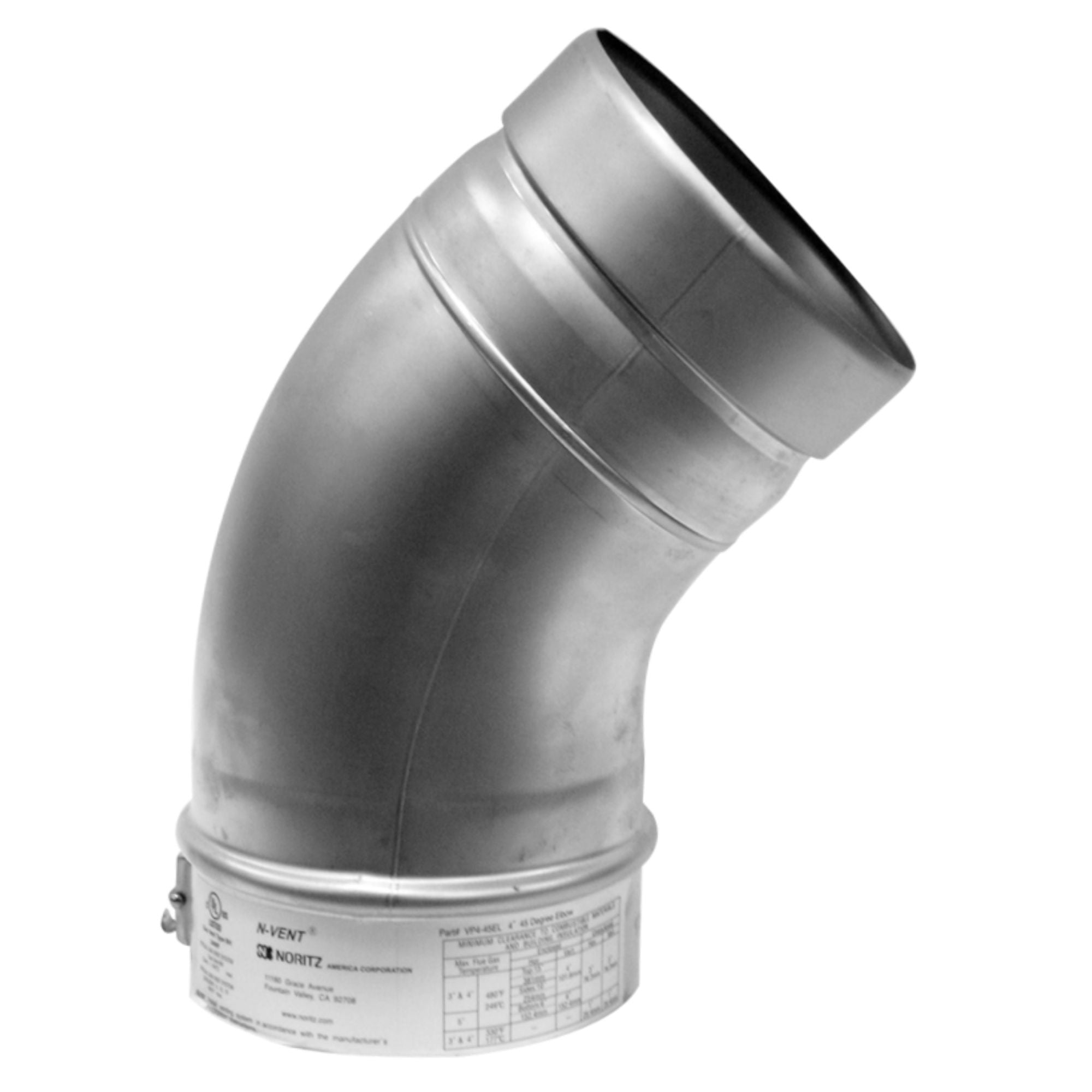 Noritz 4" 45 Elbow - APEX Supply Co.