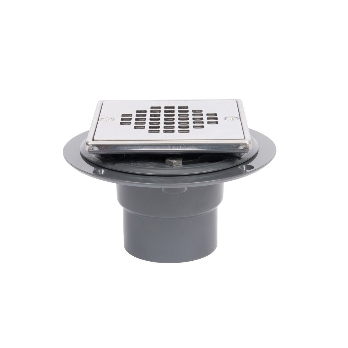2 In Pvc Floor & Shower Drain W/4-1/2 Cp Square Strainer - APEX Supply Co.