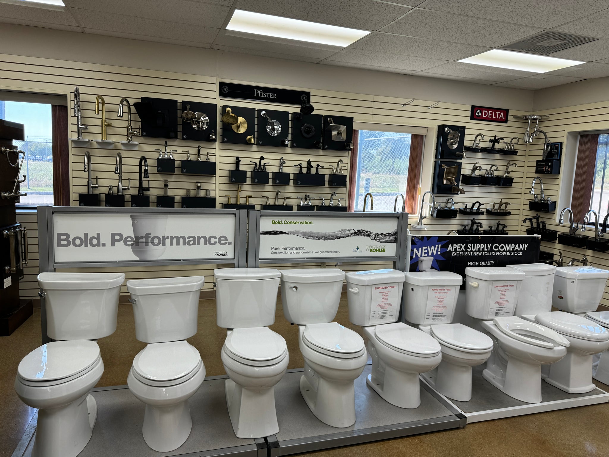 Toilets sold in Lewisville by Apex Supply