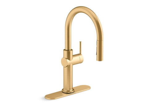 Kohler Crue 1.5 GPM Single Hole Pull Down Kitchen Faucet - Includes Escutcheon - APEX Supply Co.