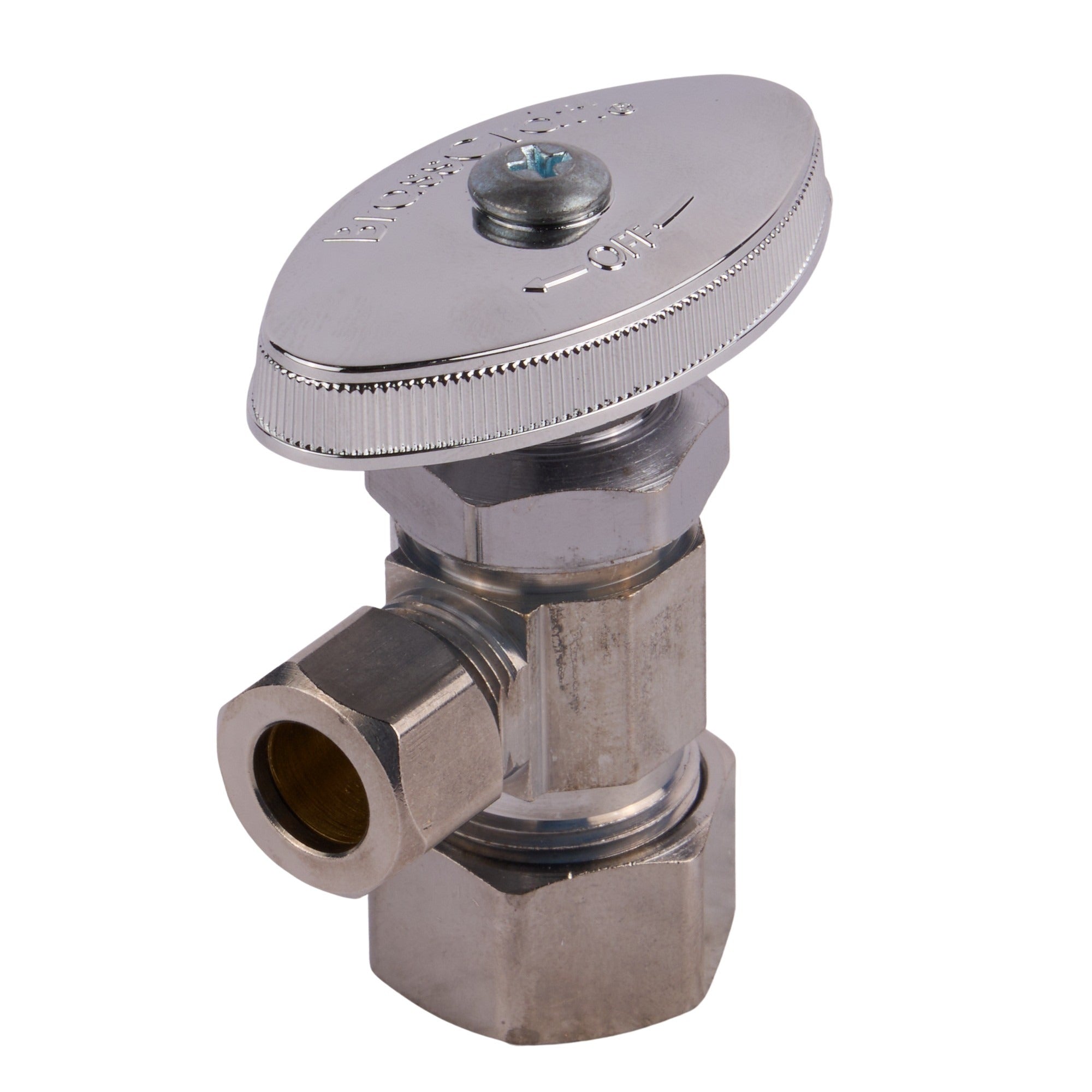 3/8 Comp X 1/2 Comp Angle Stop Chrome – APEX Supply Co.