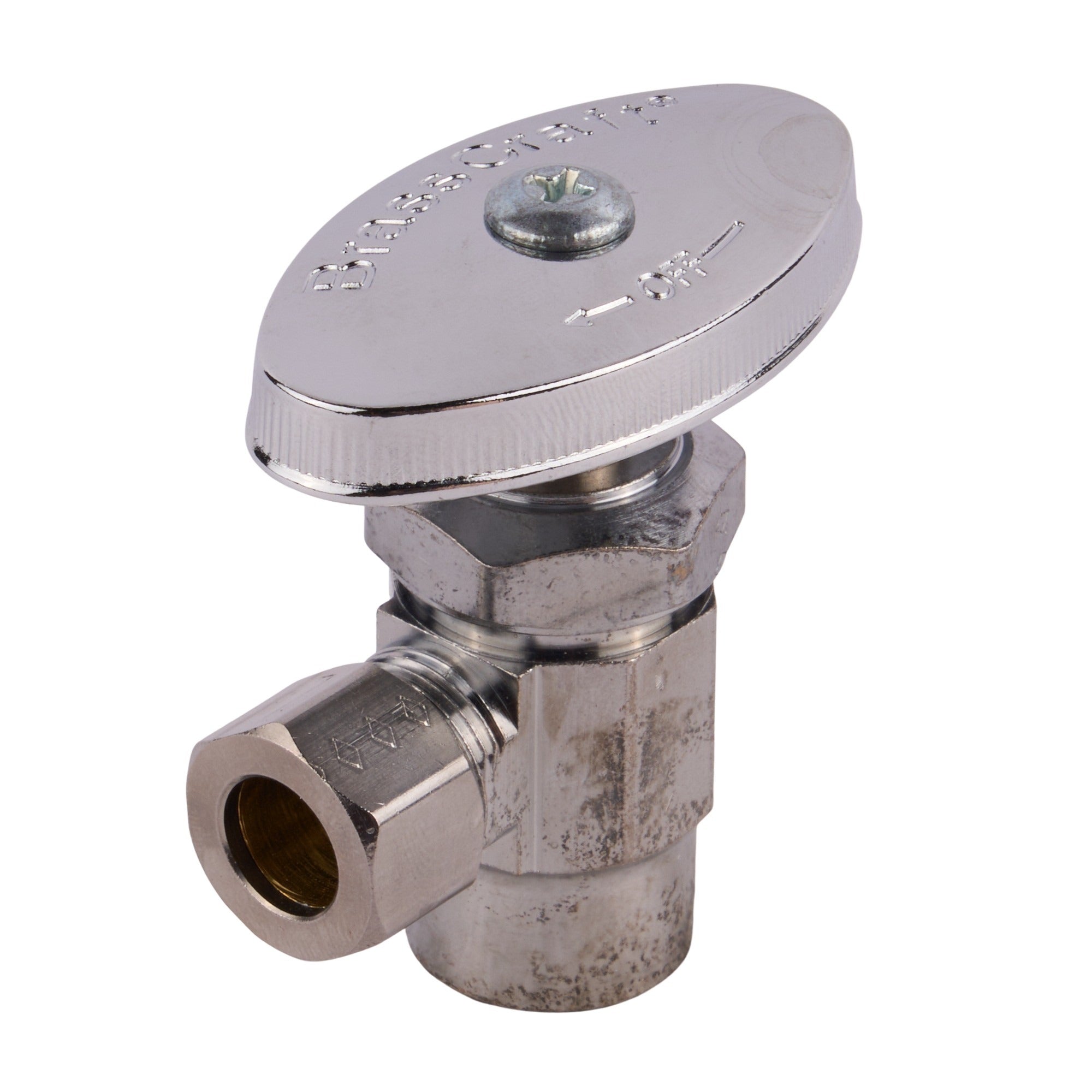 3/8 Comp X 1/2 Swt Angle Stop Chrome