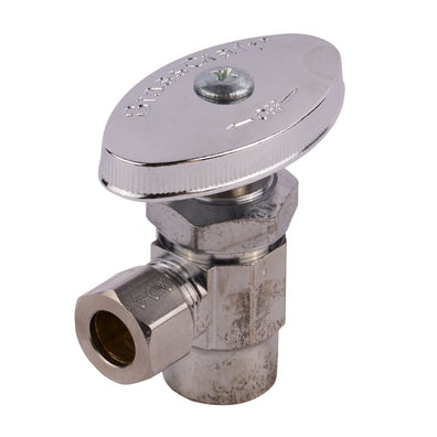 3/8 Comp X 1/2 Swt Angle Stop Chrome