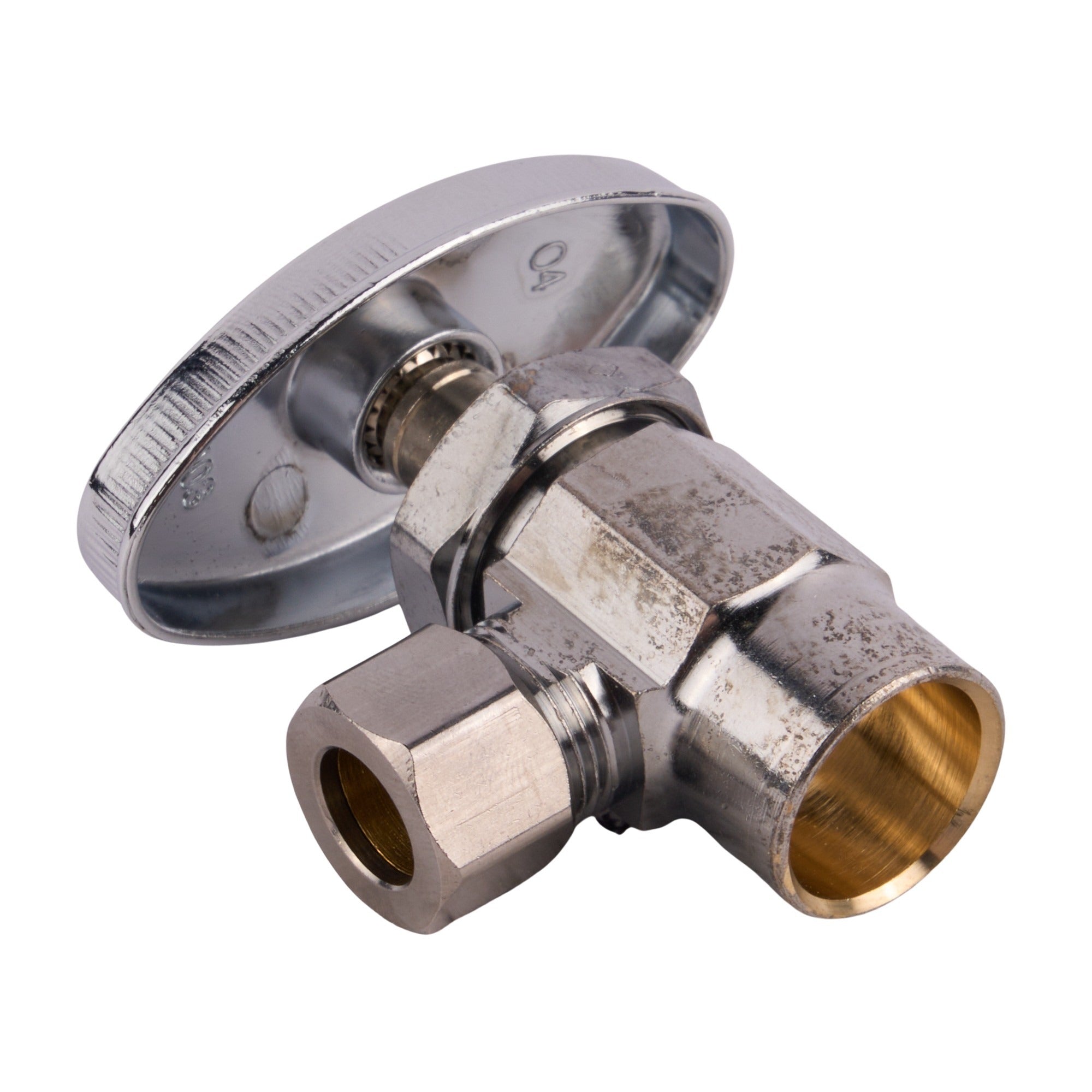 3/8 Comp X 1/2 Swt Angle Stop Chrome