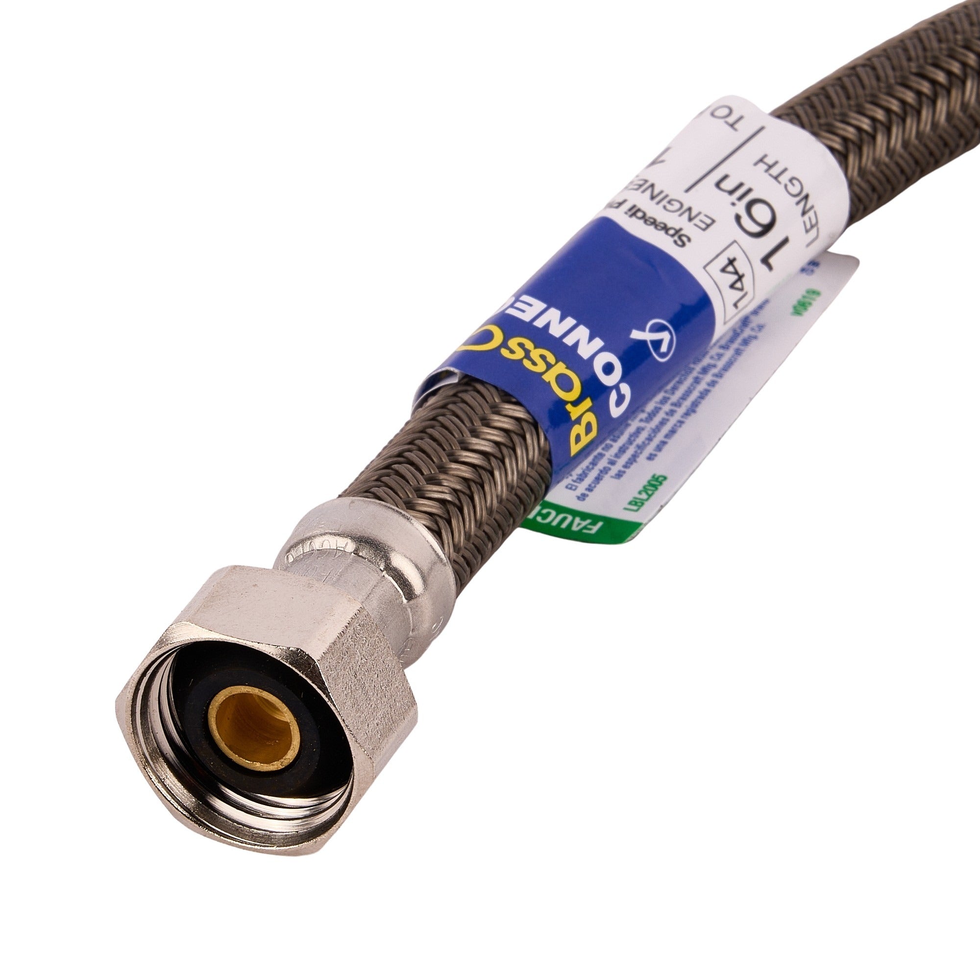 1/2 Fip X 1/2 Fip X 16" Braided Faucet Connector