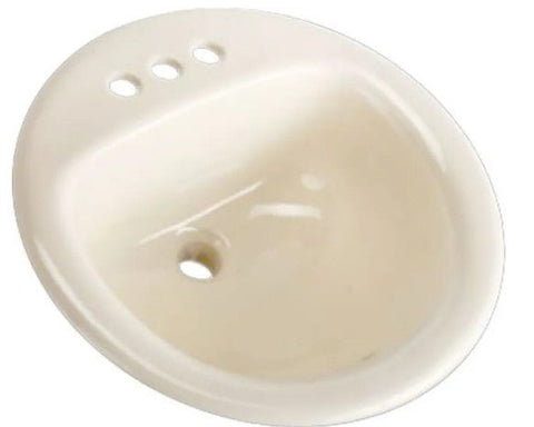 Avora Round Vitreous China Drop - In White Bathroom Sink - APEX Supply Co.