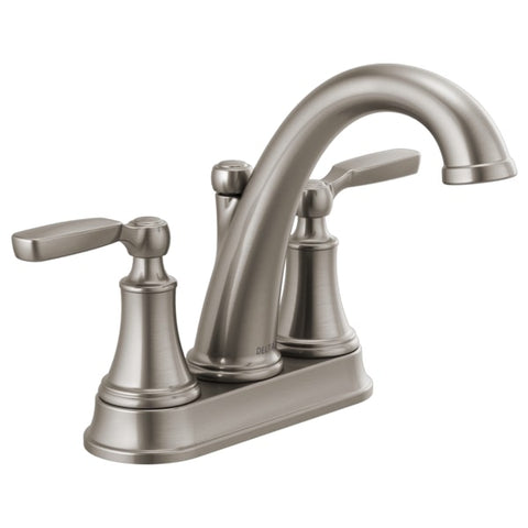 Delta Woodhurst 1.2 GPM Centerset Bathroom Faucet with Pop - Up Drain Assembly - APEX Supply Co.