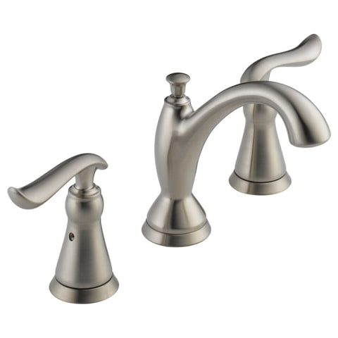 Delta Linden Widespread Bathroom Faucet with Pop - Up Drain Assembly - Limited Lifetime Warranty - APEX Supply Co.