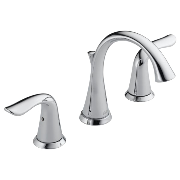 Delta Lahara Widespread Bathroom Faucet with Pop - Up Drain Assembly - Limited Lifetime Warranty - APEX Supply Co.