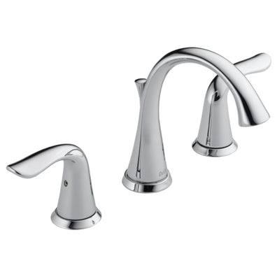 Delta Lahara Widespread Bathroom Faucet with Pop - Up Drain Assembly - Limited Lifetime Warranty - APEX Supply Co.