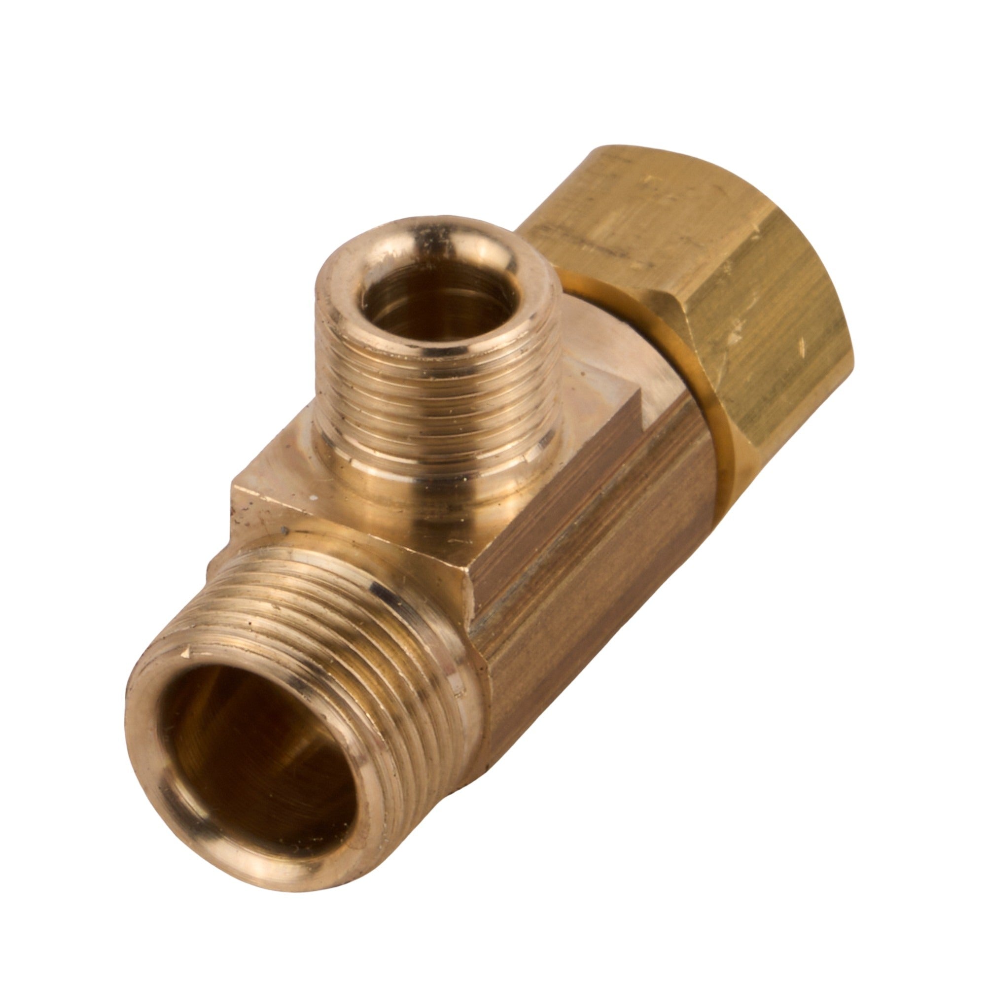 Brass Valve Tee 3/8" x 1/4"