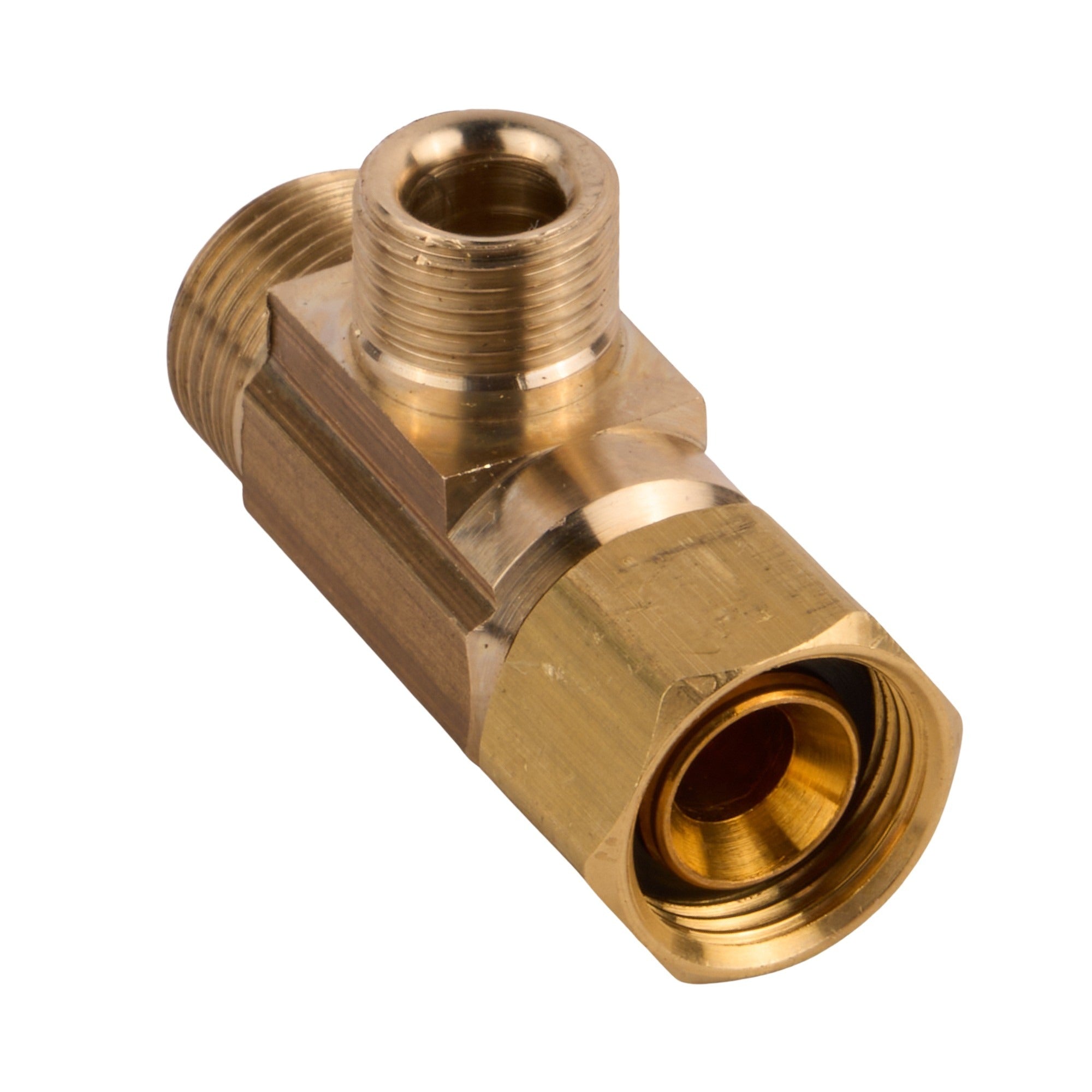 Brass Valve Tee 3/8" x 1/4"