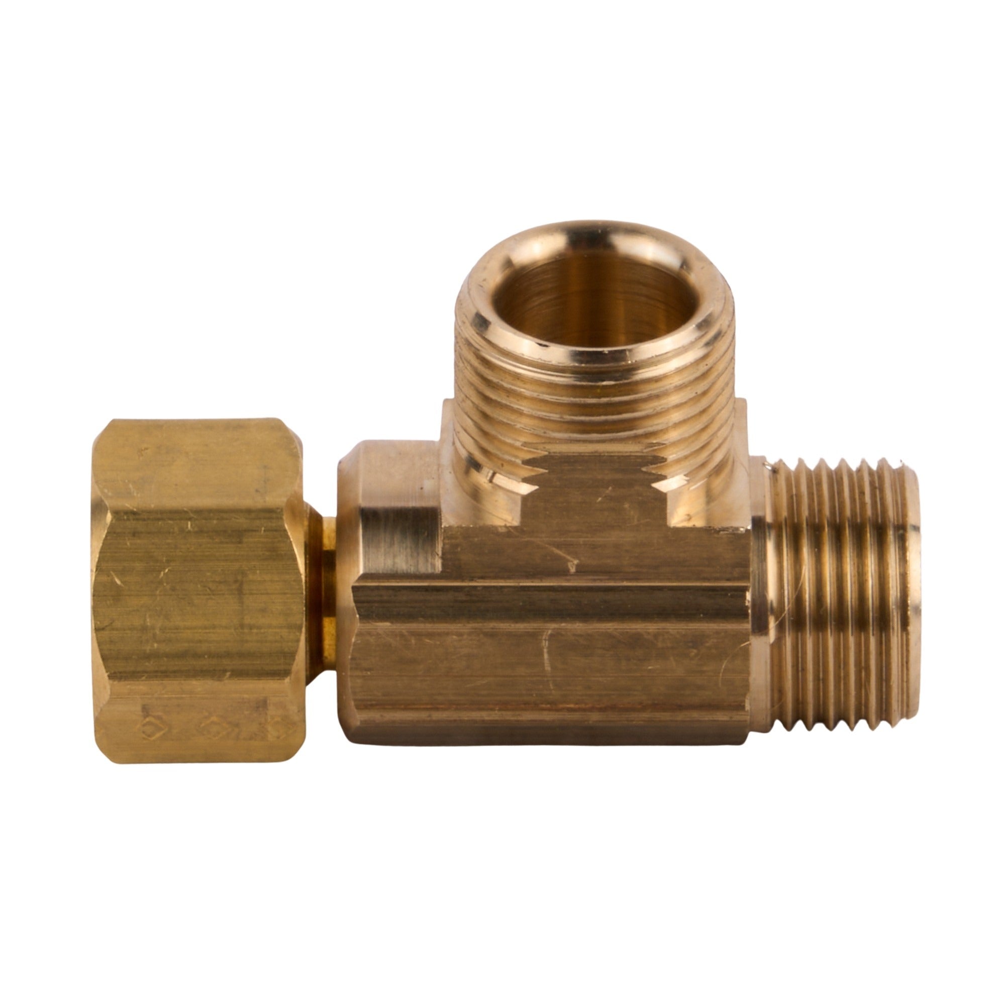 Female Compression Nut Adapter 3/8" x 3/8" x 3/8"