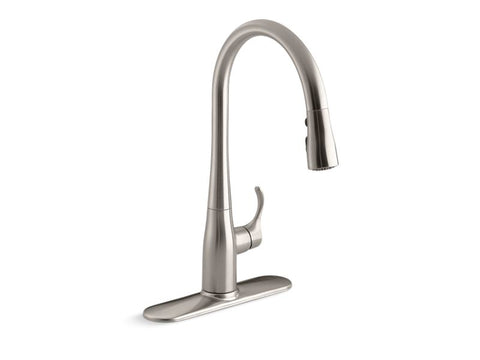 Kohler Simplice 1.5 GPM Single Hole Pull Down Kitchen Faucet - APEX Supply Co.