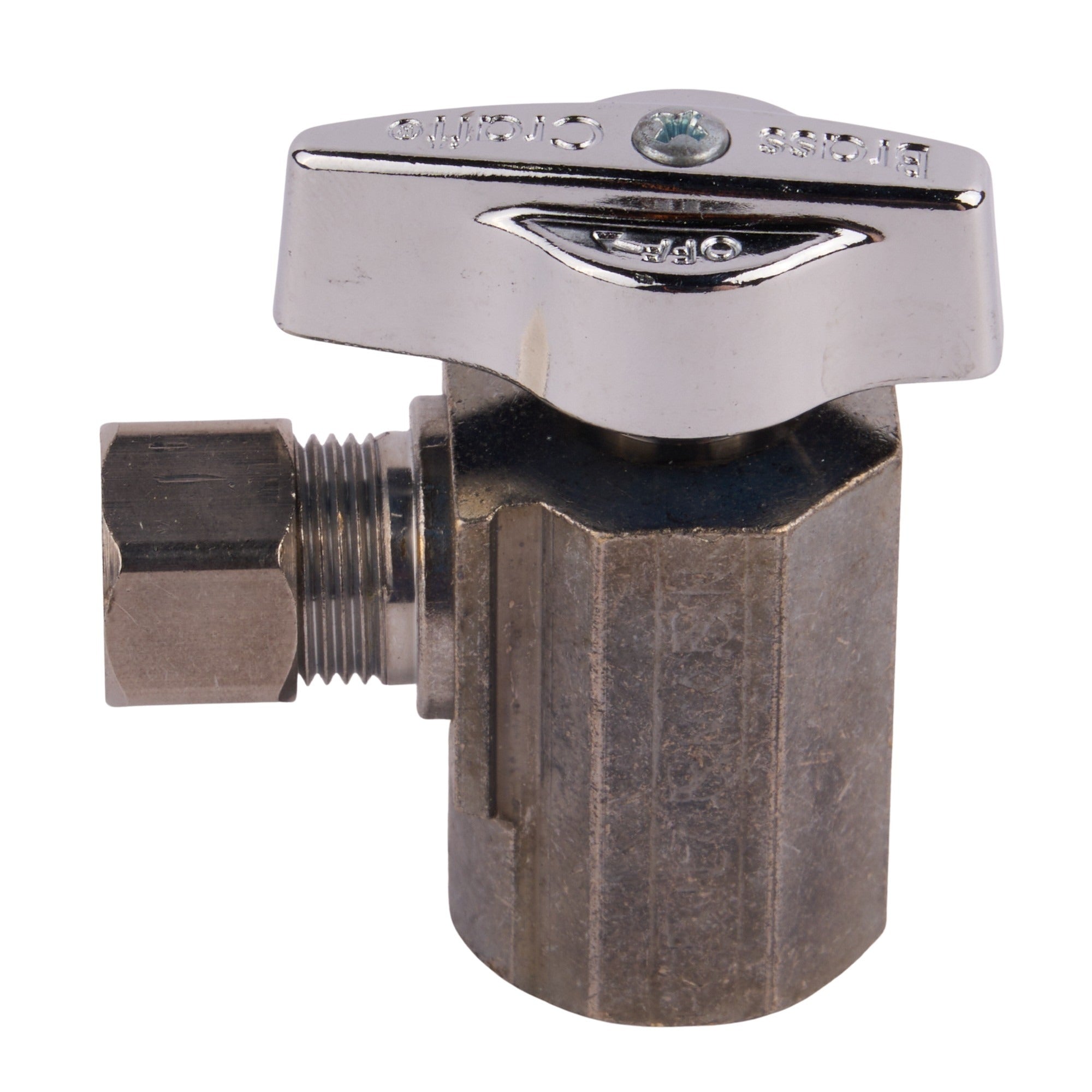 Brasscraft 1/2"Fip X 3/8 Od Cp Comp Angle Stop