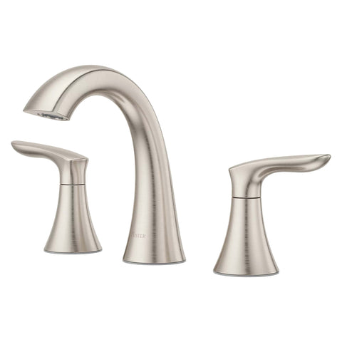 Pfister Weller 1.2 GPM Widespread Bathroom Faucet with Push & Seal Drain Assembly - APEX Supply Co.