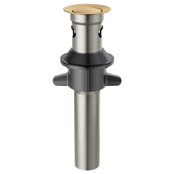 Rp101630Cz Delta Champagne Bronze Push Up Drain W/Overflow - APEX Supply Co.