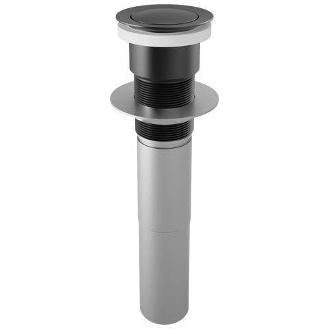 Rp81627Bl Brizo Push Button Pop Up Drain Less Overflow Matte Black - APEX Supply Co.