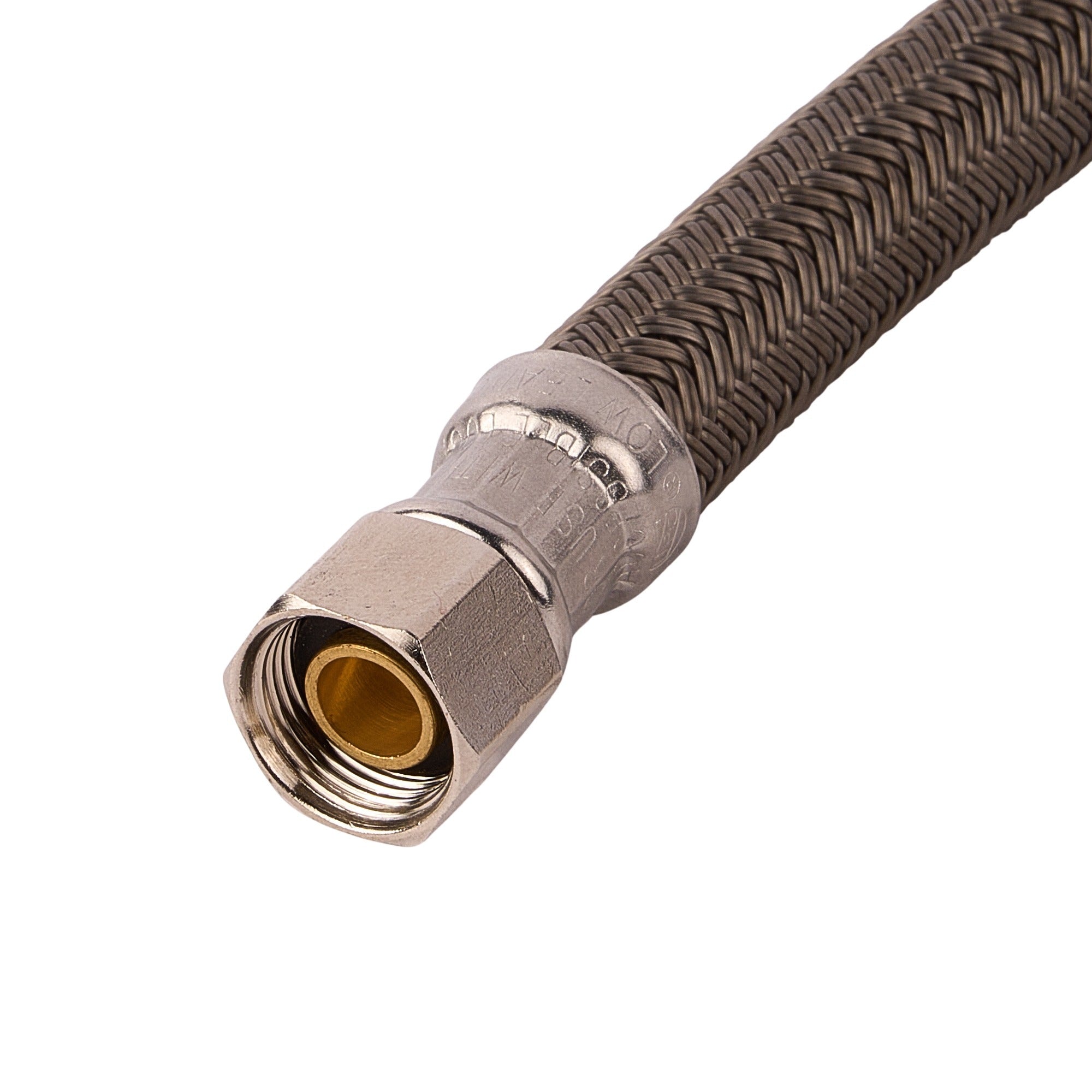 PRO1T20 20" Braided Stainless Steel Hose Toilet Connector (3/8" Compression x 7/8" Ballcock)