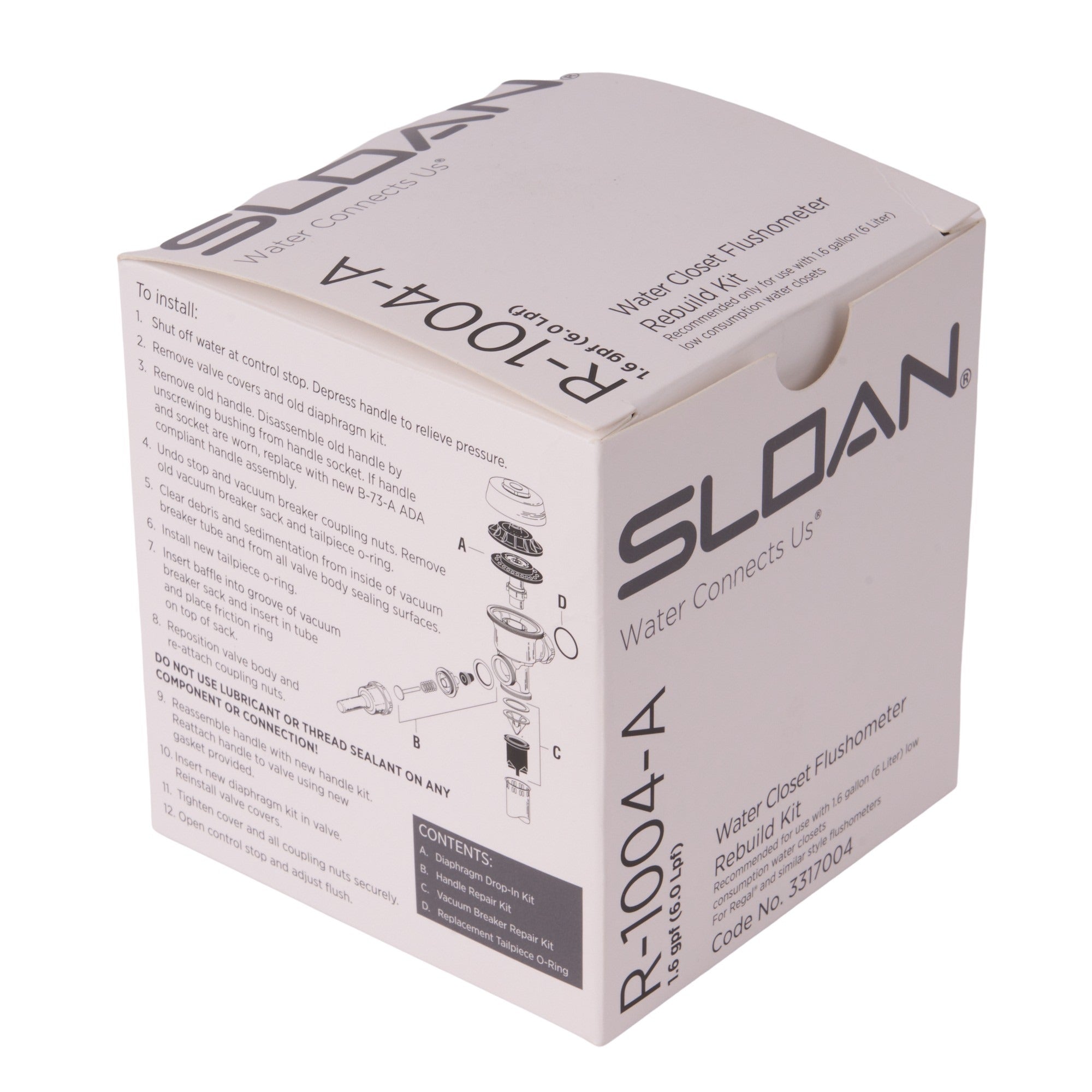 Sloan R1004A Closet Rebuild Kit 1.6Gpf
