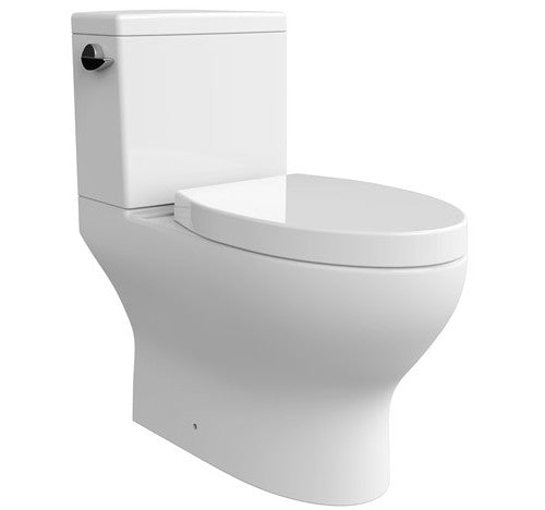 Crosswater MPRO Two - Piece Universal Height Elongated Toilet, White - APEX Supply Co.