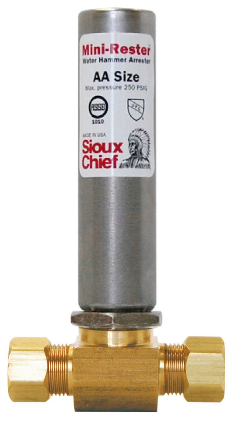 Compression Tee for Ice Maker Tube Mini-Rester Water Hammer Arrestor - APEX Supply Co.