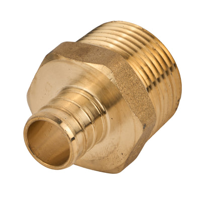 SharkBite PEX Crimp Brass Male Adapter Crimp x MNPT (Lead Free) 3/4" x 1"