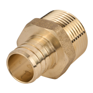 SharkBite PEX Crimp Brass Male Adapter Crimp x MNPT (Lead Free) 1"