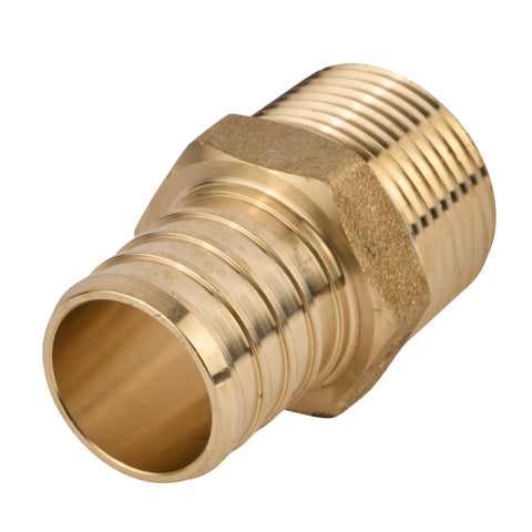 SharkBite PEX Crimp Brass Male Adapter Crimp x MNPT (Lead Free) 1" x 3/4"