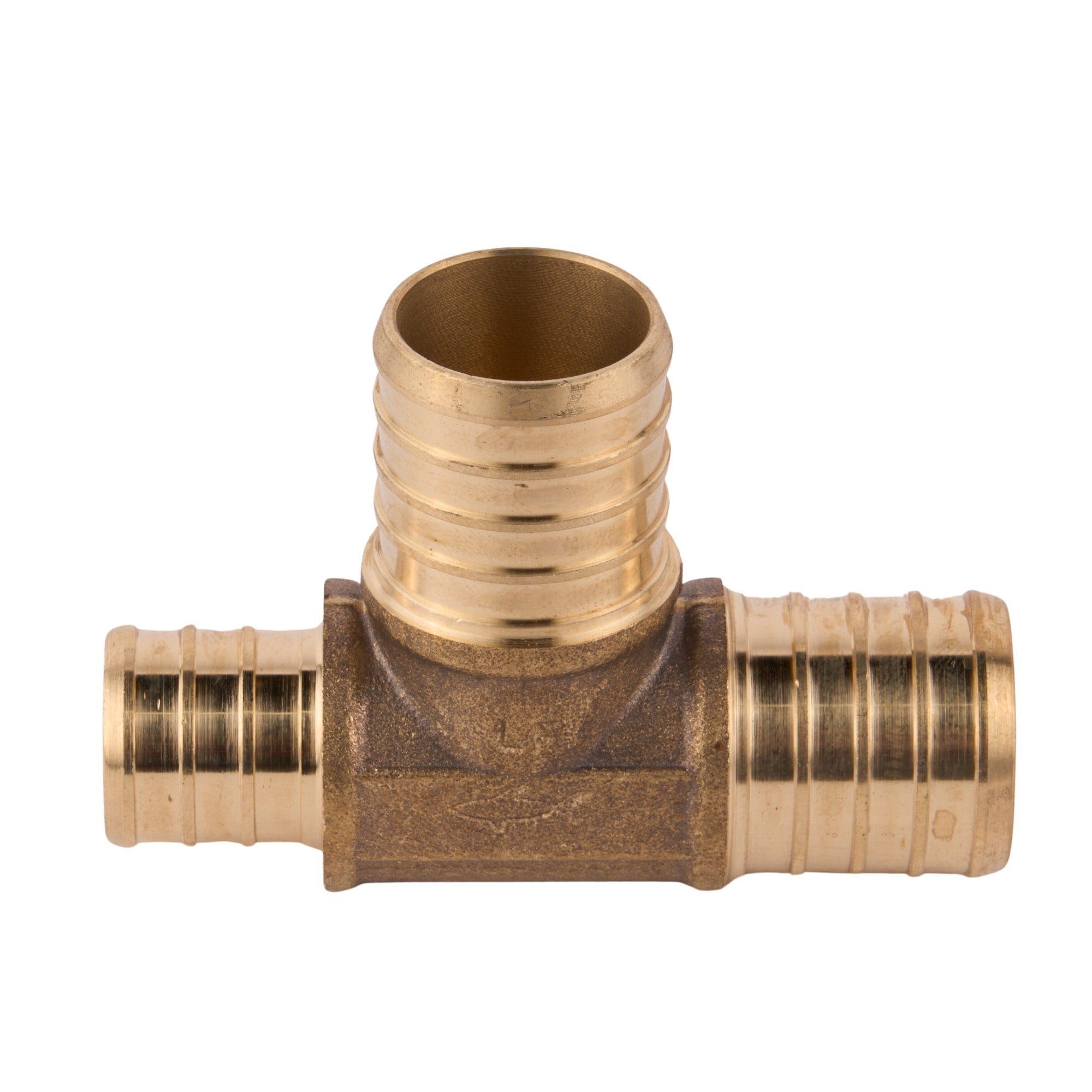 SharkBite PEX Crimp Brass Reducing Tee (Lead Free) 1" x 3/4" x 1"