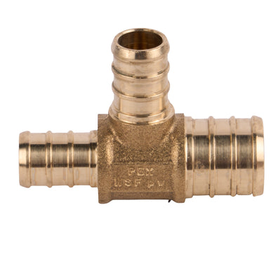 SharkBite PEX Crimp Brass Reducing Tee (Lead Free) 3/4" x 1/2" x 1/2"