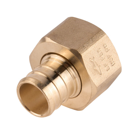 SharkBite PEX Crimp Brass Swivel Adapter Crimp x FNPT (Lead Free) 3/4"