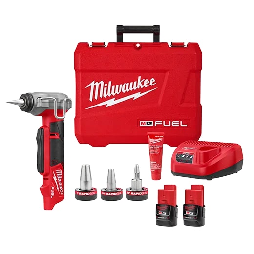 M12 FUEL ProPEX Expander Kit w/ RAPID SEAL ProPEX Expander Heads 1/2"-1"