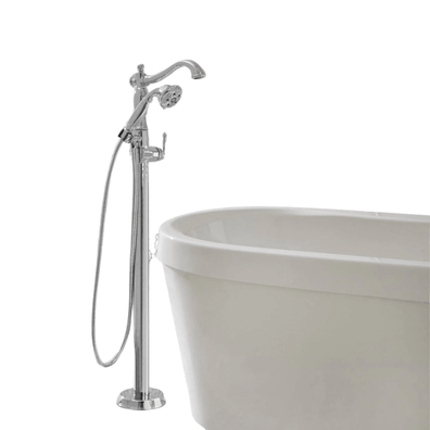 Delta Cassidy Roman Tub Filler Trim with Hand Shower (Less Handles) – T4797 - PNLHP (Clearance) - APEX Supply Co.