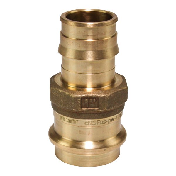 Uponor ProPEX Brass Adapter Copper Press x PEX Expansion (Lead Free) - APEX Supply Co.