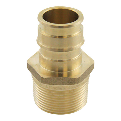 Uponor ProPEX Brass Male Threaded Adapter ProPEX x MNPT (Lead Free) 1-1/4"