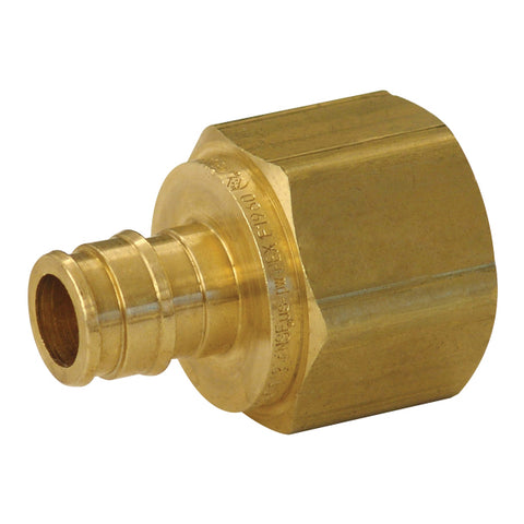 Uponor ProPEX Brass Female Adapter ProPEX x NPT (Lead Free) 1/2" x 3/4"