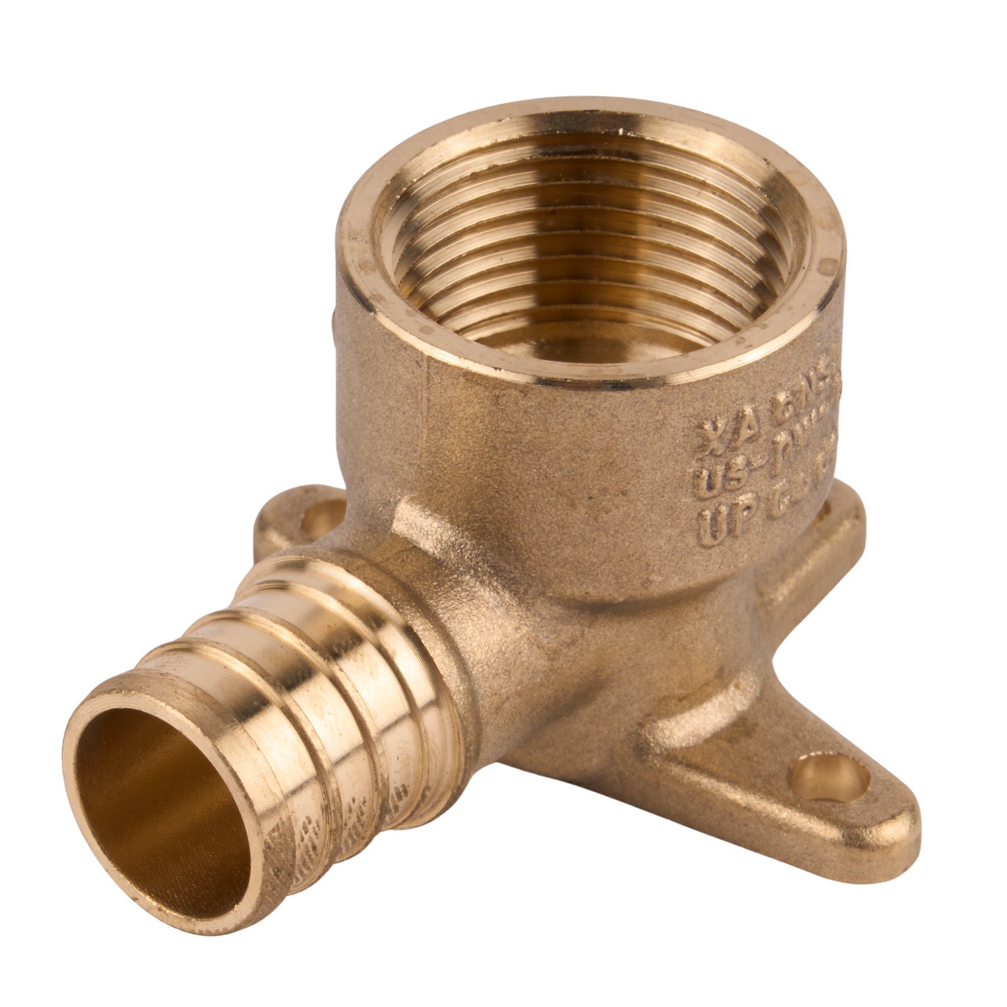 Zurn PEX Brass Drop Ear 90° Elbow Crimp x FNPT (Lead Free) 3/4"