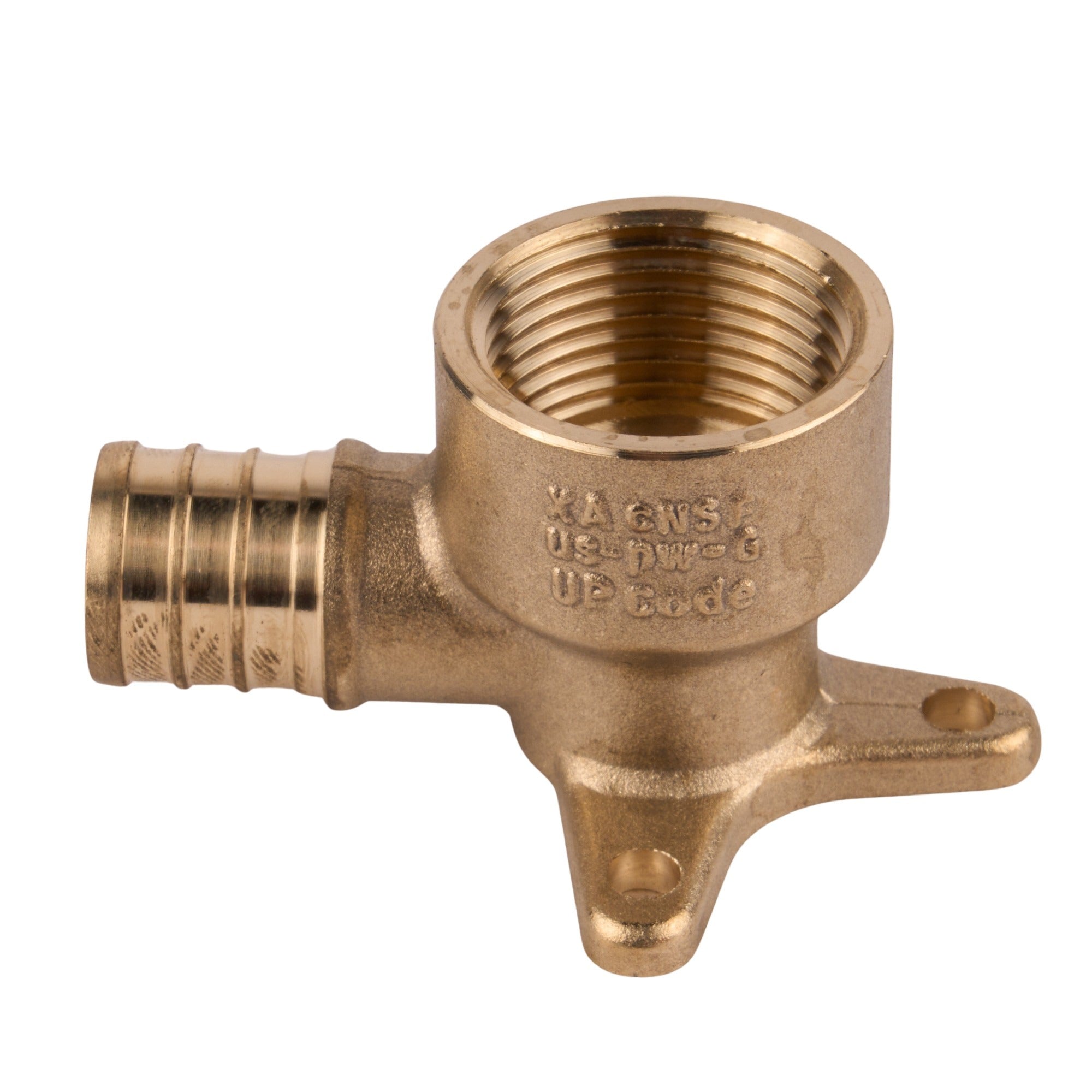 Zurn PEX Brass Drop Ear 90° Elbow Crimp x FNPT (Lead Free) 3/4"