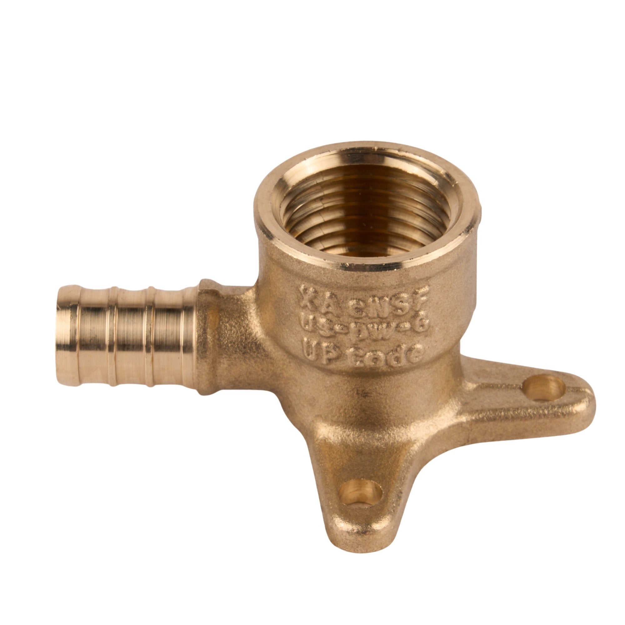 Zurn PEX Brass Drop Ear 90° Elbow Crimp x FNPT (Lead Free) 1/2"