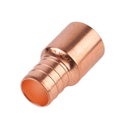 Zurn PEX Crimp Copper Male Sweat Adapter Crimp x Sweat (Lead Free) 3/4"
