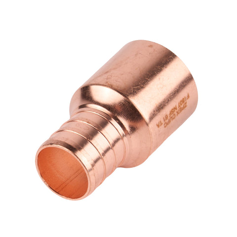 Zurn PEX Crimp Copper Female Sweat Adapter Crimp x Sweat (Lead Free) 3/4"