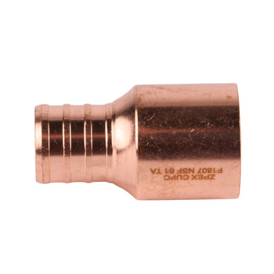 Zurn PEX Crimp Copper Female Sweat Adapter Crimp x Sweat (Lead Free) 3/4"