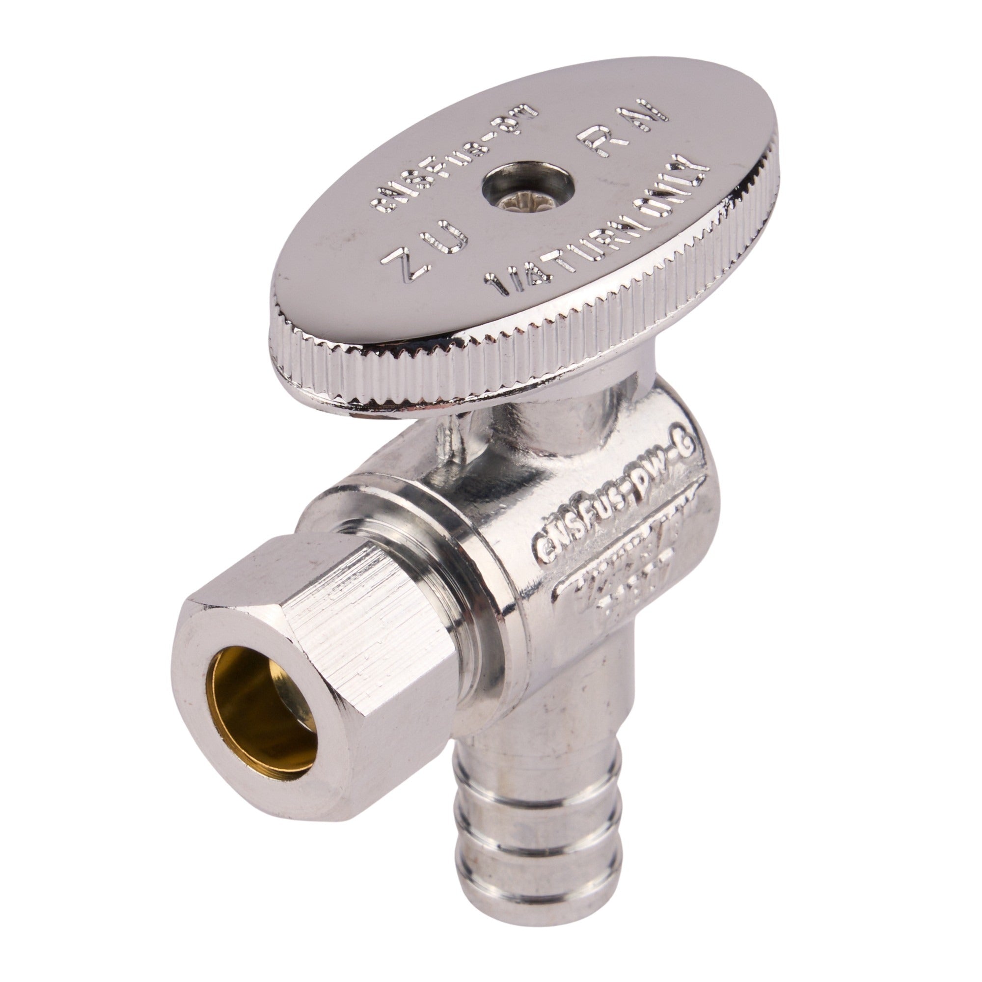 Zurn PEX Crimp Chrome - Plated Brass Angle Stop (Lead Free) - APEX Supply Co.