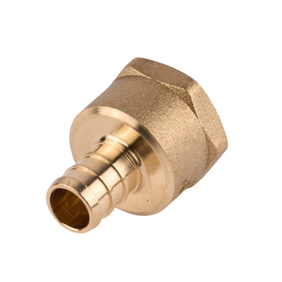 Zurn PEX Crimp Brass Female Threaded Adapter Crimp x FNPT (Lead Free) 1/2"